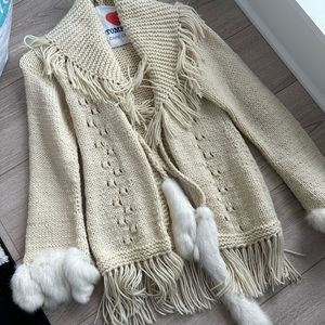 Wool cardigan sweater